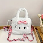 Hello Kitty Handbag new, fluffy with pink bow