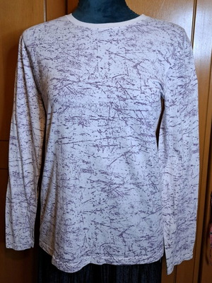Blouse like new, white and purple, size S-M