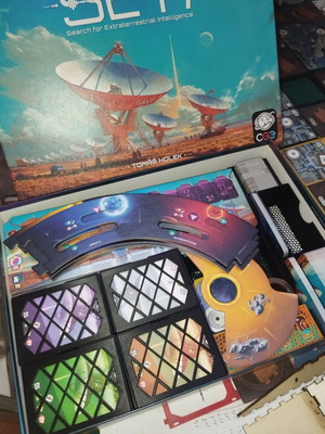 3D Printed Insert for SETI Board Game with Expansion, custom orders