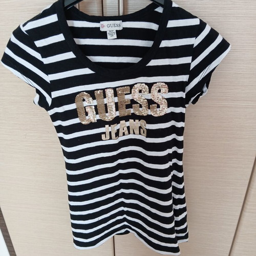 Guess blouse used, XS, black and white
