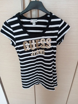 Guess blouse used, XS, black and white