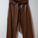 Brown leatherette pants new size M 38 10