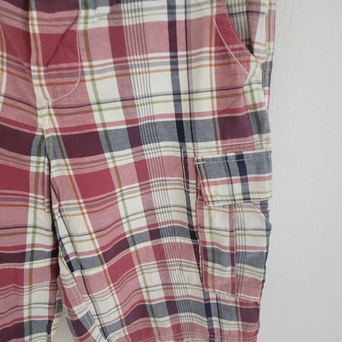 Red Code Cargo Shorts New, 100% Cotton Checked Size L