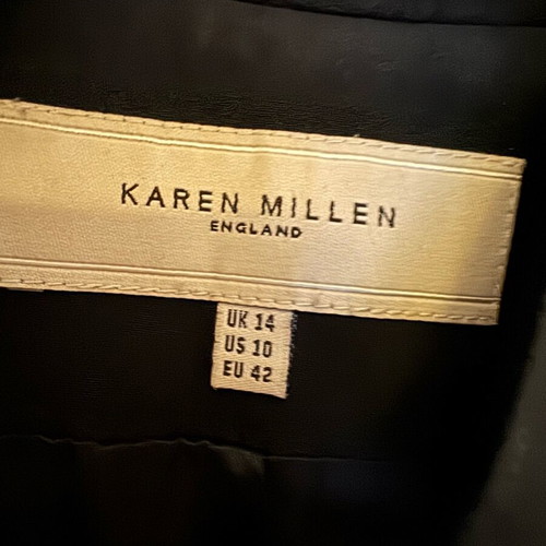 Karen Miller suit used black with velvety details