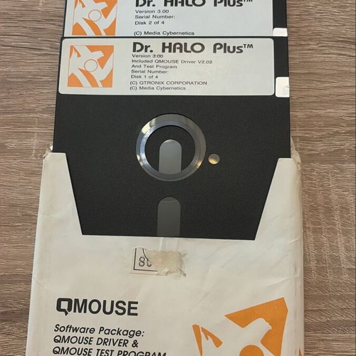 Dr. HALO Plus v3.00 & QMouse Driver vintage MS-DOS software set