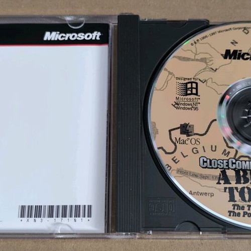 Close Combat: A Bridge Too Far PC CD-ROM like new with strategy book