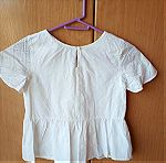  Καλοκαιρινή μπλούζα για κορίτσι 9-11 ετών σε χρώμα άσπρο ολοκαίνουργια χωρίς ταμπελάκι.
