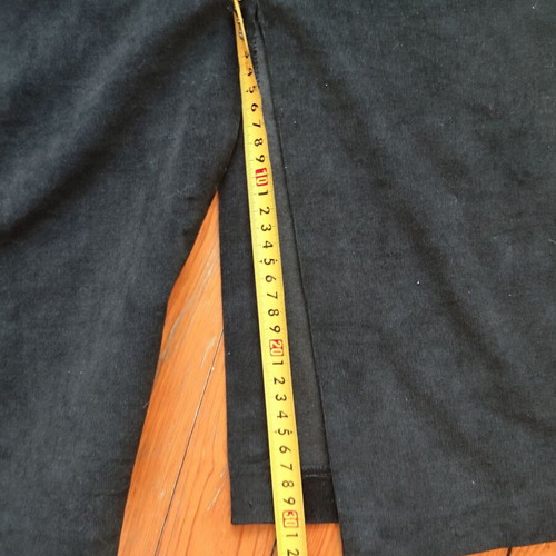 Valentina Vallesi Black Skirt Thin Cotton Corduroy L/XL Like New