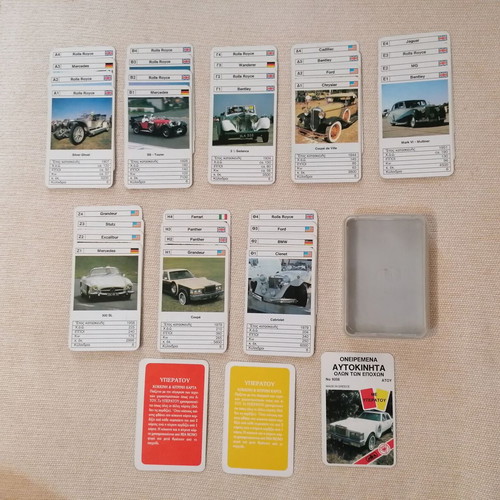 Dream Cars Card Game by MIKA, like new