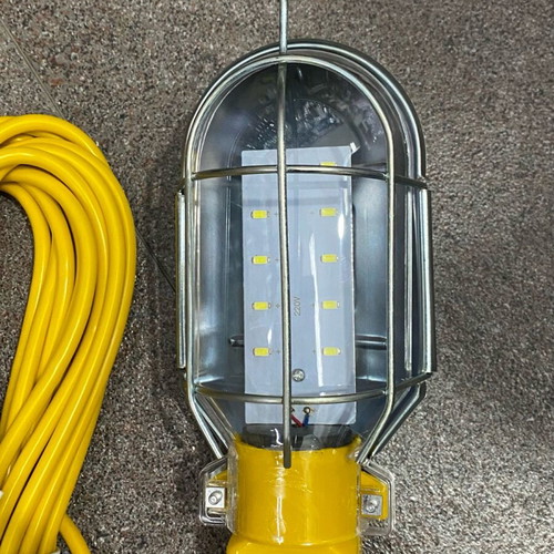 Mechanical work light with LED and 10-meter cable new
