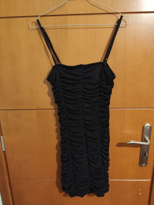 Dress with ruching like new, black, size S