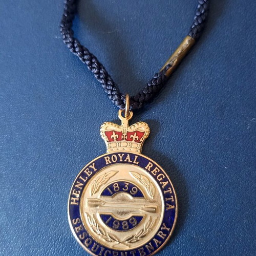 Rare Henley Royal Regatta 150th Anniversary badge like new