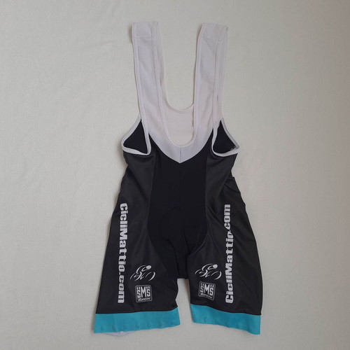 SMS Santini men's cycling bib shorts used, size XS, padded, made in Italy