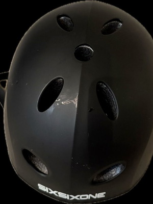 Six Six One SK-503 children's helmet used, dark grey
