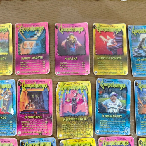 Goosebumps cards used, pack of 30