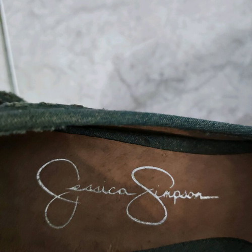 Γόβες Jessica Simpson τζιν μπλε, ύψος 11 εκ.