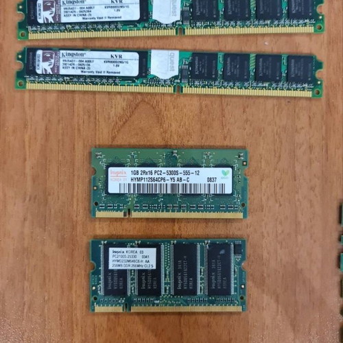 Μνήμες RAM μεταχειρισμένες για desktop και laptop, πακέτο 9 τεμαχίων