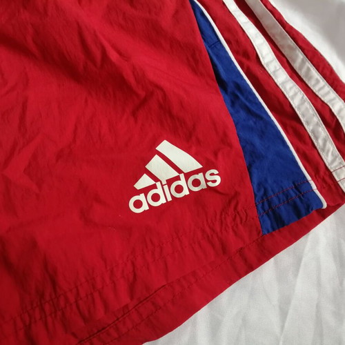 Adidas women's retro sports shorts size S like new, red