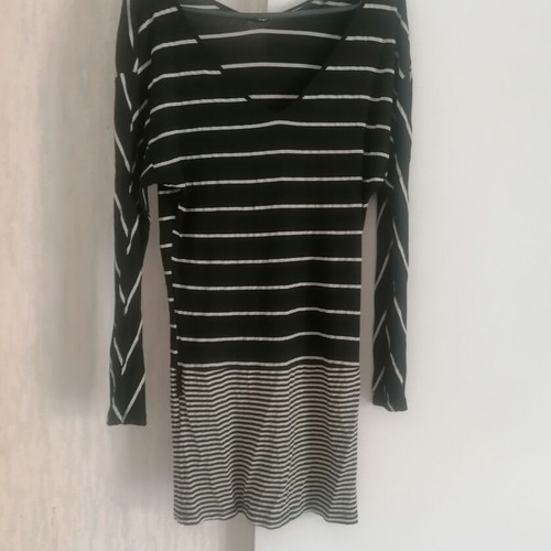 Elastic blouse dress black and gold batik used