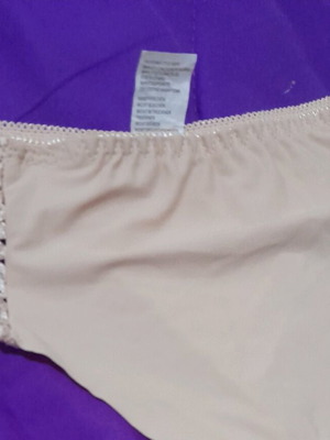 Beige string underwear size M new