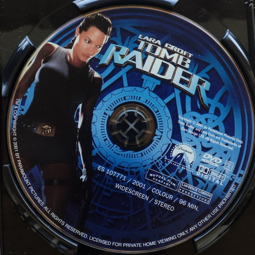 Lara Croft Tomb Raider DVD movie, action adventure