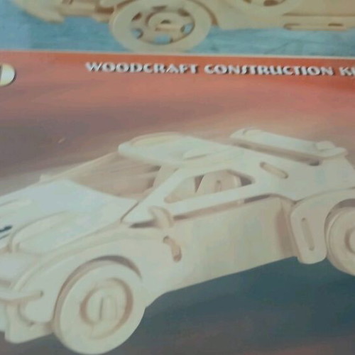 Wooden construction kits KA-50 Black Shark, Ford V8, F-20 new, set of three