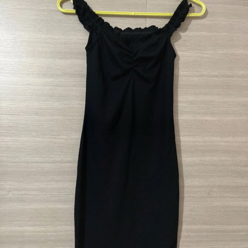 Rib dress black new