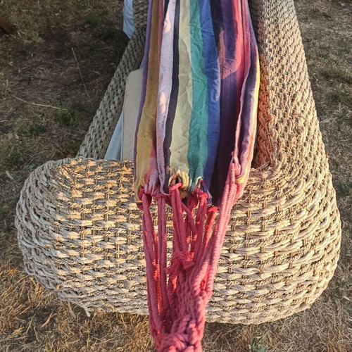 Knitted hammock from Mexico like new
