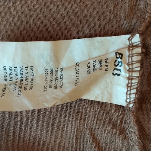 BSB Boho dress camel with lace size S asymmetrical like new
