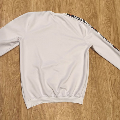 Dsquared2 Men's XXL White Sweatshirt Pullover Canada Tape Logo