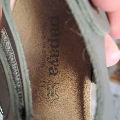 Children's sandals size 26 used, grey and brown