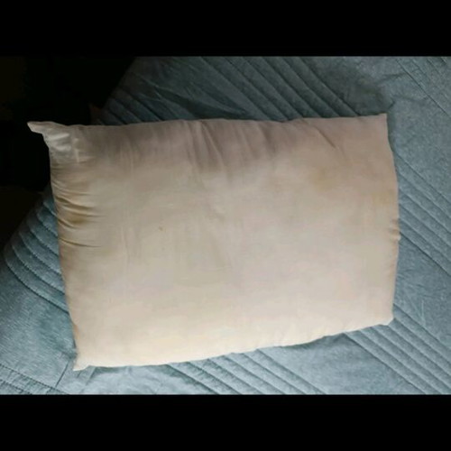 Hard sleep pillow used with free pillowcase gift