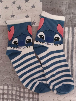 Тънки чорапи Stitch размер 40-43 унисекс нови