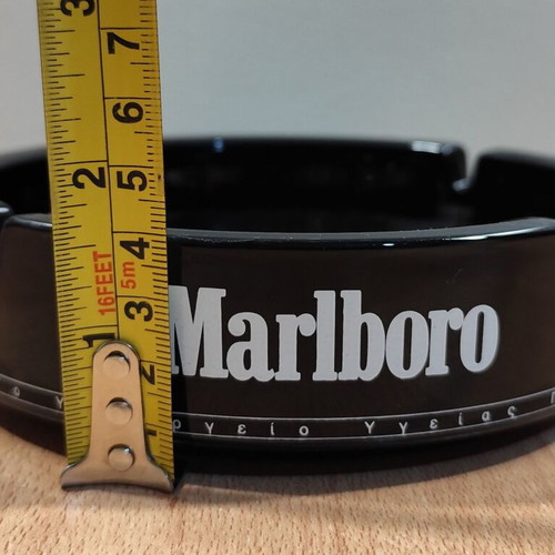 Marlboro ceramic ashtray used, vintage advertising
