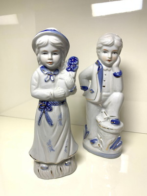 Сет стари порцеланови декорации употребявани