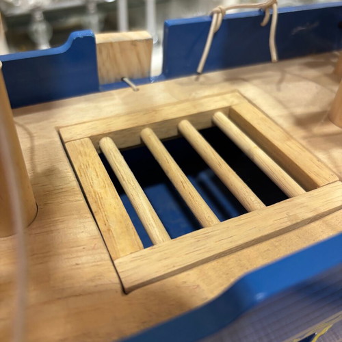 Wooden pirate ship toy