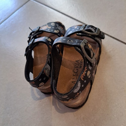 Alegria Anatomical Kids Sandals No 24 with Dinosaur Design