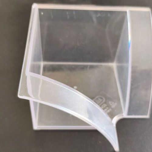 Note Paper Holder cube plastic transparent used