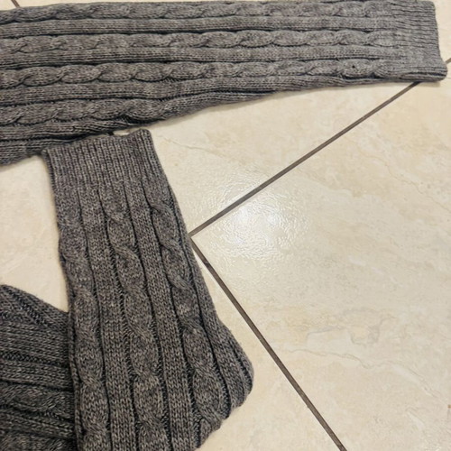 Women's knitted co-ord set 2 pieces used, grey anthracite