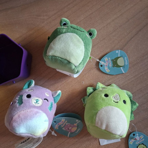 Squishmallows Micromallos set of 3 new with bases