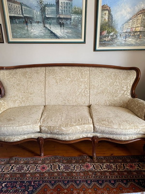 Classic sofa set used with three-seater, two-seater and armchair