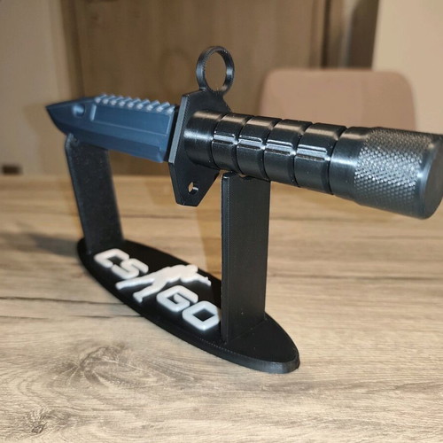 M9 Bayonet 3D printed display new with CS:GO stand