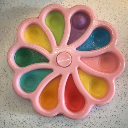 Pop It Fidget Spinner Flower Shape Like New