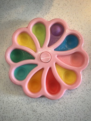Pop It Fidget Spinner Flower Shape Like New