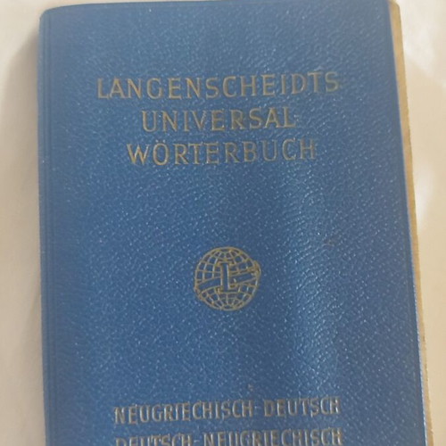 Vintage pocket dictionary German and Modern Greek used