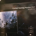 Curved Gaming Monitor 27.0" 165hz used with broken screen for parts