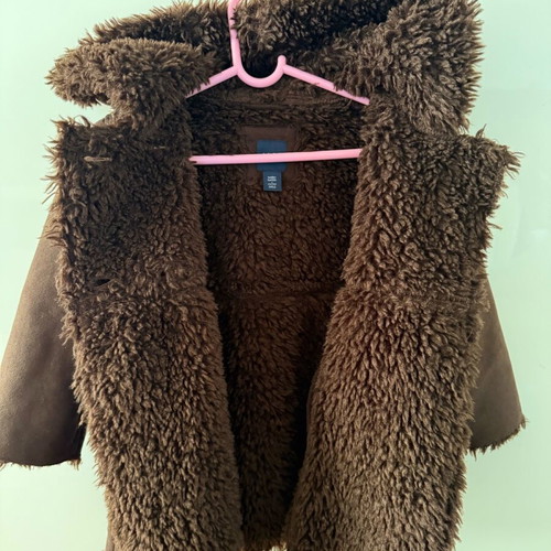 Gap Sheepskin Coat Dark Brown for Girls 4 Years Like New