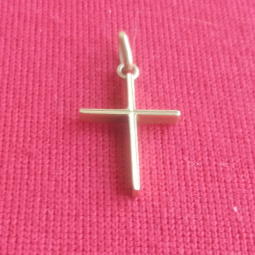 14K gold vintage cross pendant