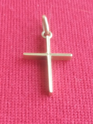 14K gold vintage cross pendant