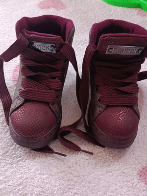 Girls' boots Fashion Beads burgundy new, size 29